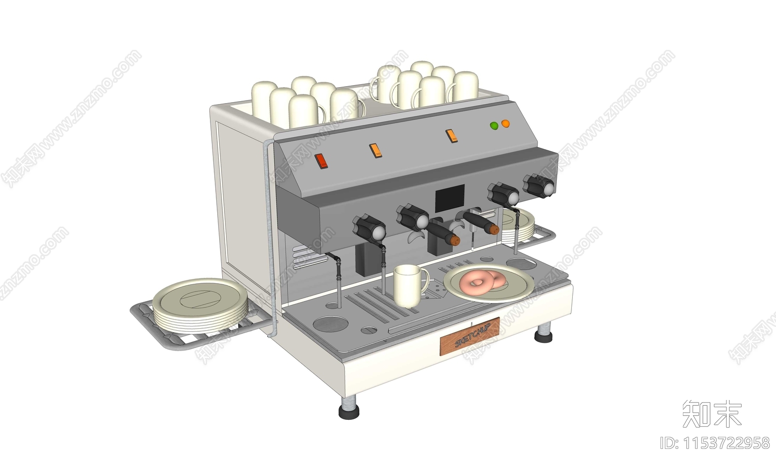 商用咖啡机SU模型下载【ID:1153722958】