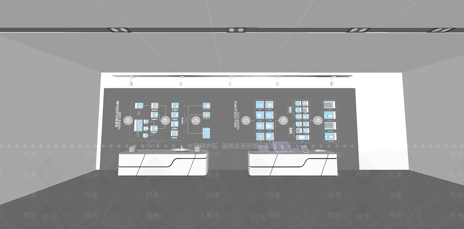 现代科技展厅SU模型下载【ID:1153727096】
