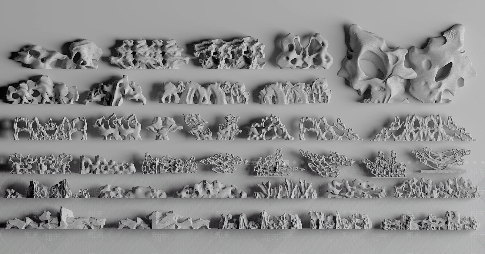 现代假山石头SU模型下载【ID:1153733197】