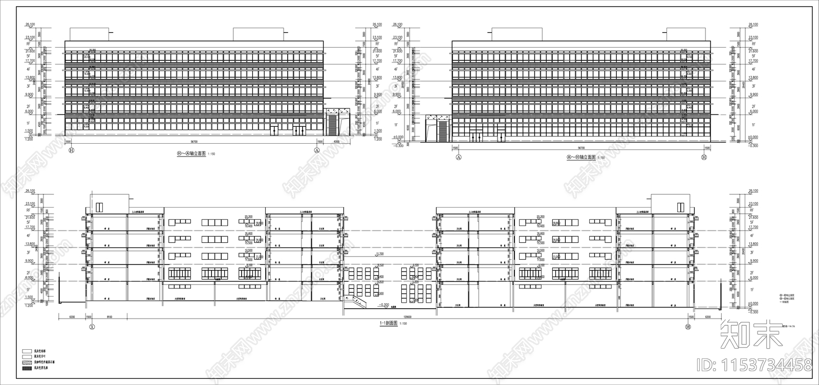 某科研大楼建筑cad施工图下载【ID:1153734458】