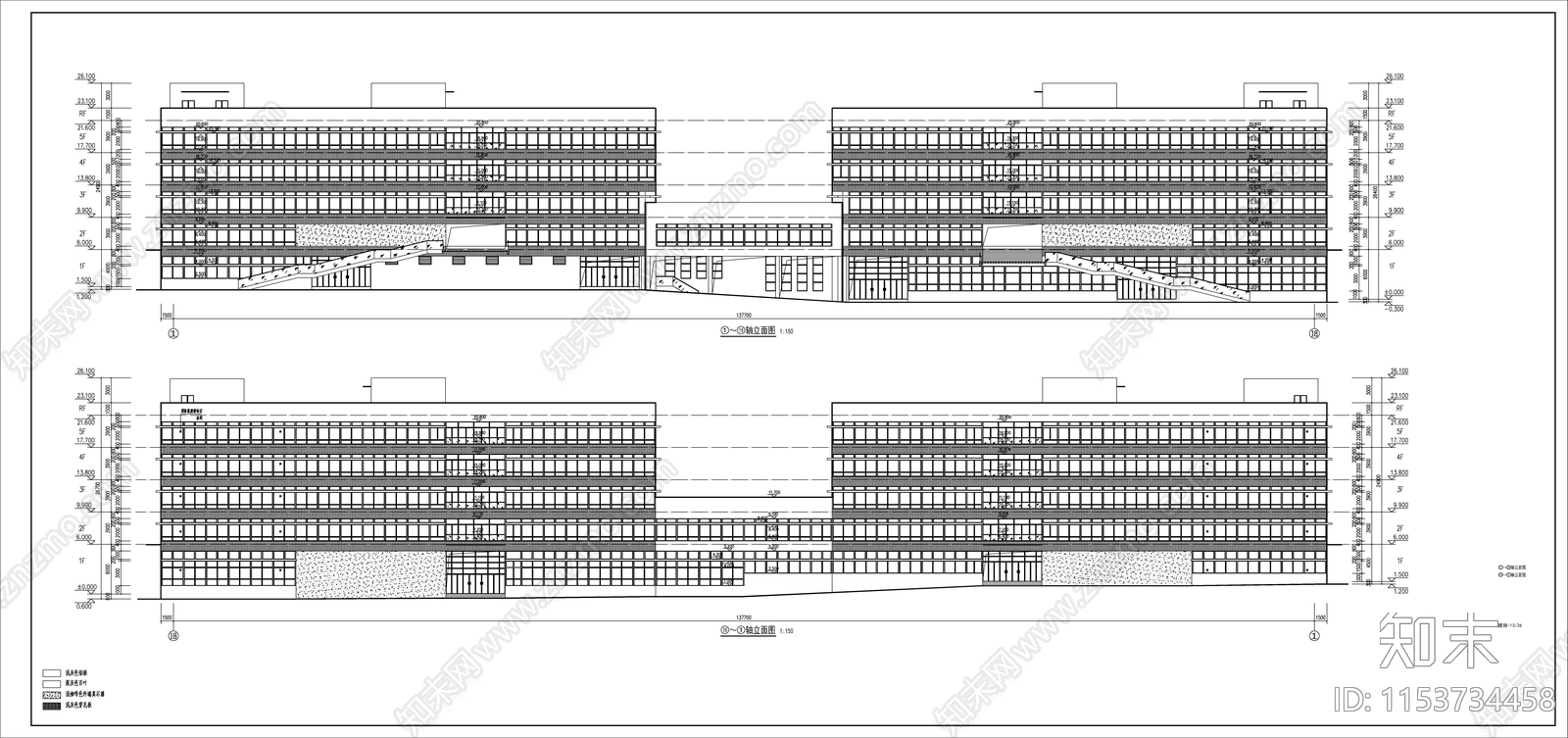 某科研大楼建筑cad施工图下载【ID:1153734458】