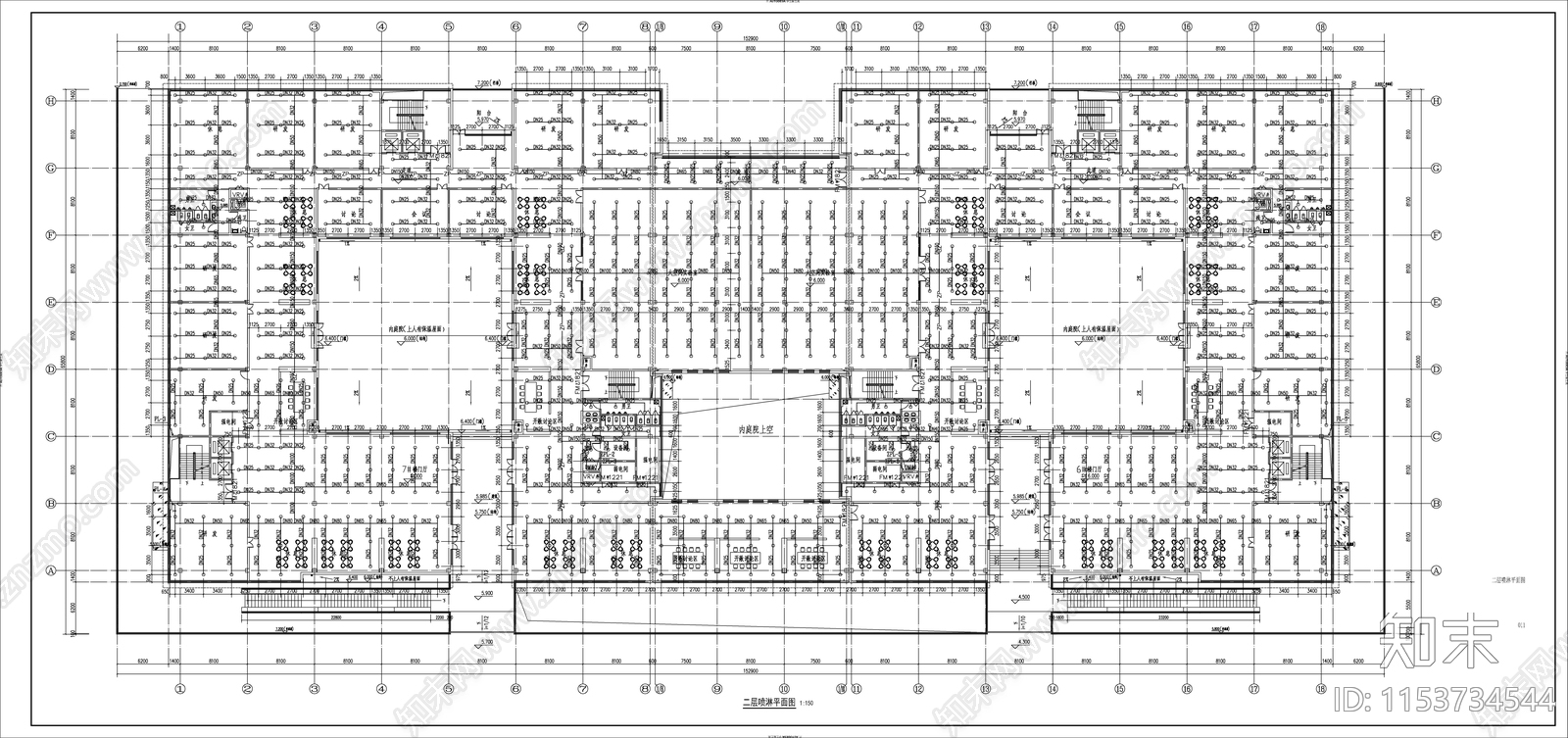 实验办公大楼给排水cad施工图下载【ID:1153734544】