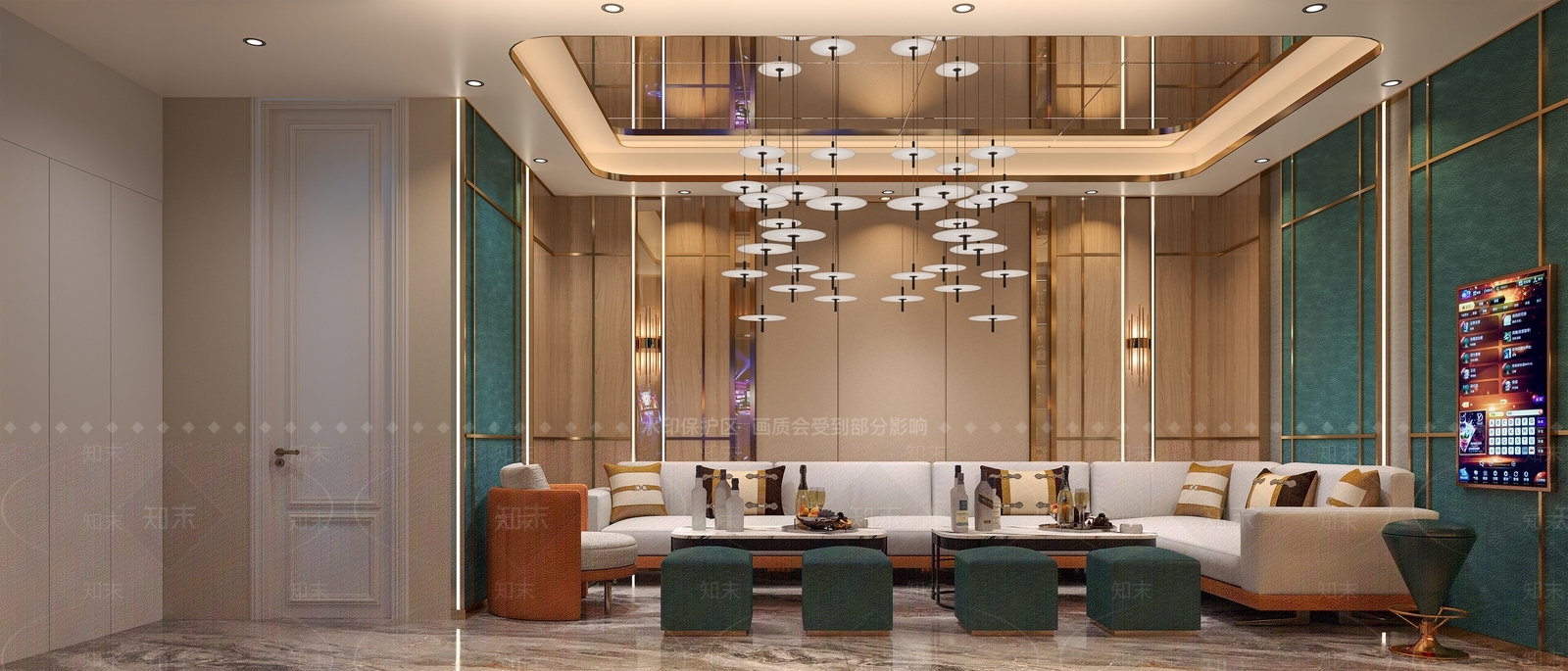 现代轻奢ktv包间3D模型下载【ID:1153735439】