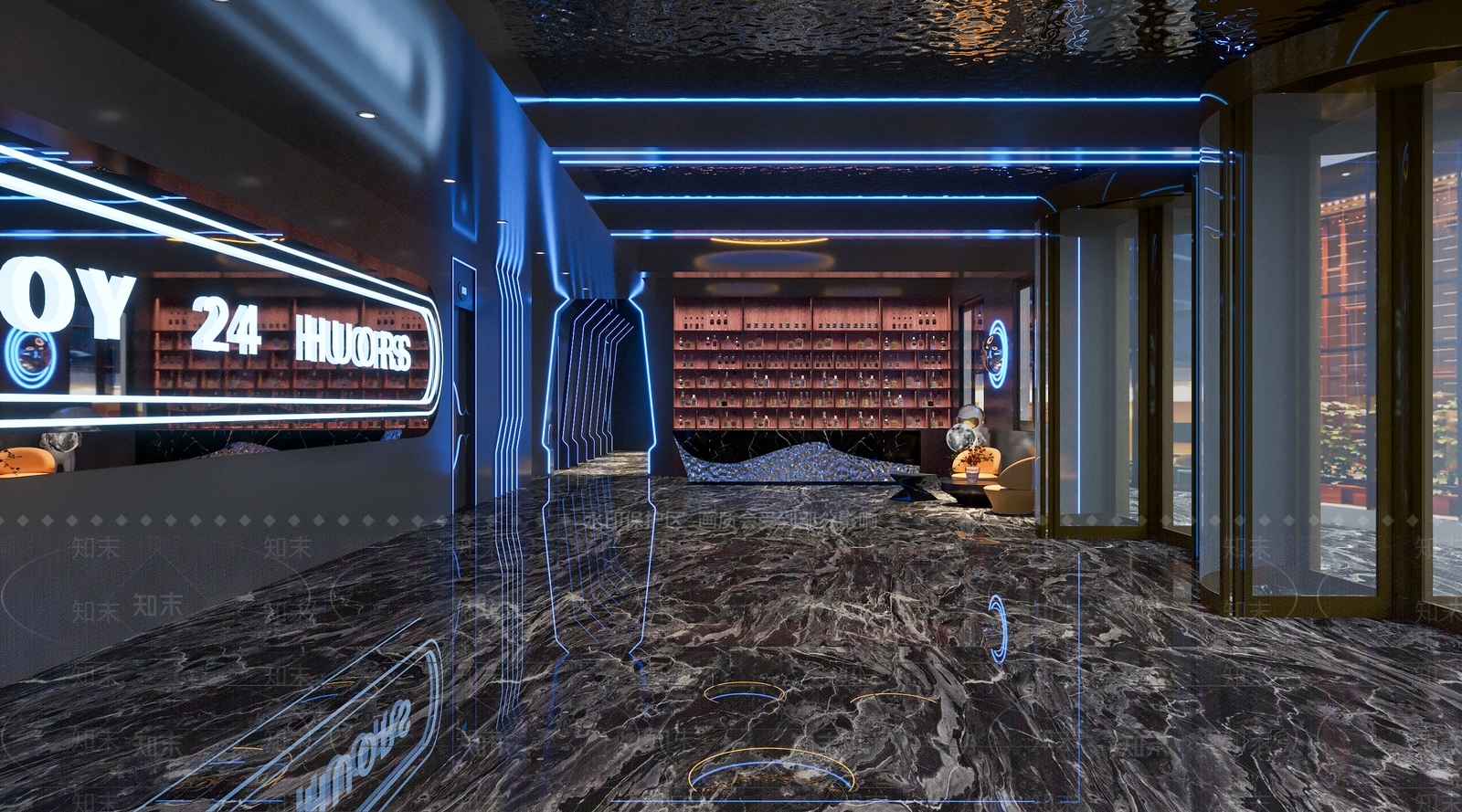 现代ktv前台大厅3D模型下载【ID:1153738978】