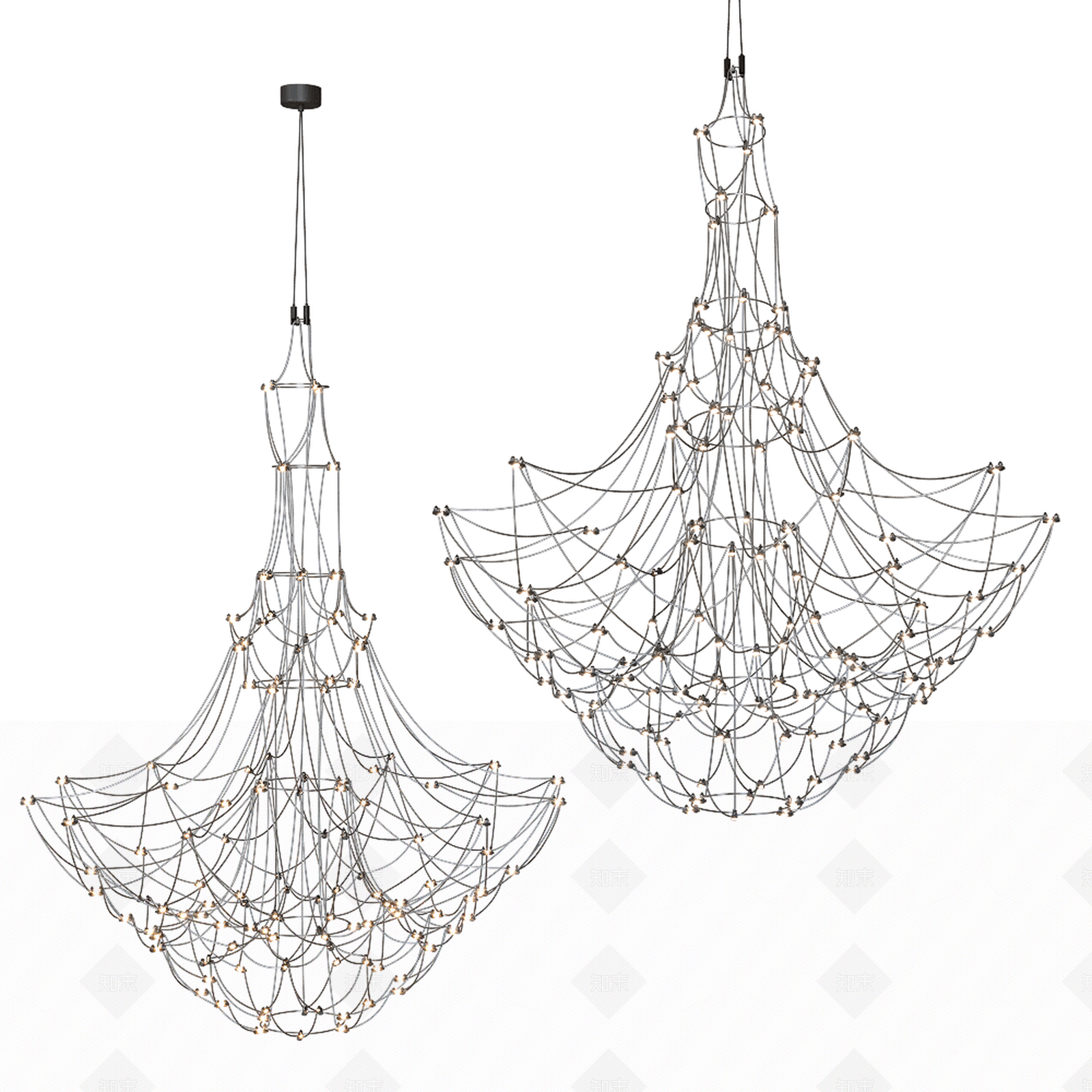 SPATIAL现代吊灯3D模型下载【ID:1153740093】