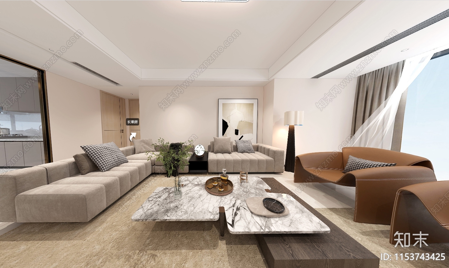 极简住宅室内cad施工图下载【ID:1153743425】