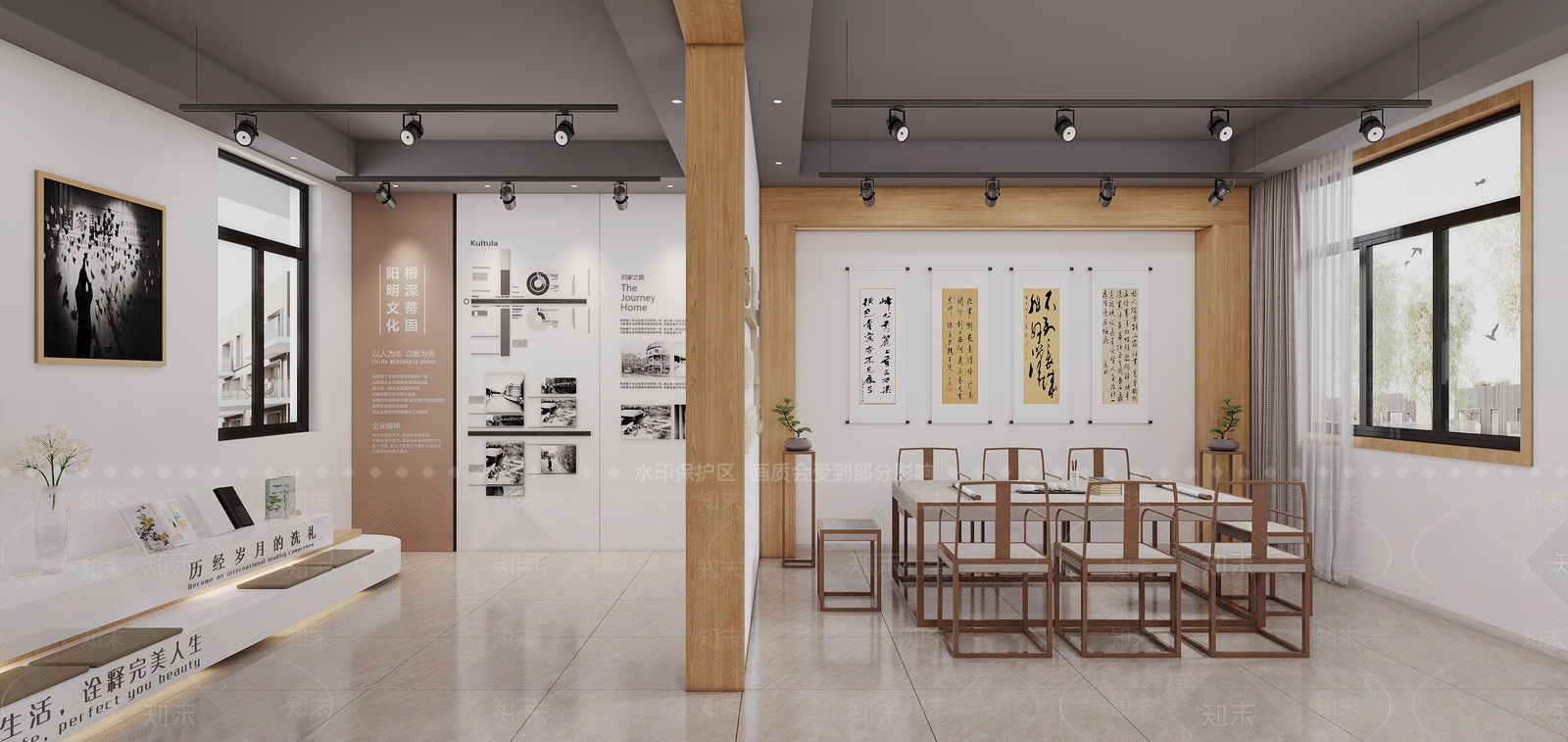 新中式接待室3D模型下载【ID:1214307701】