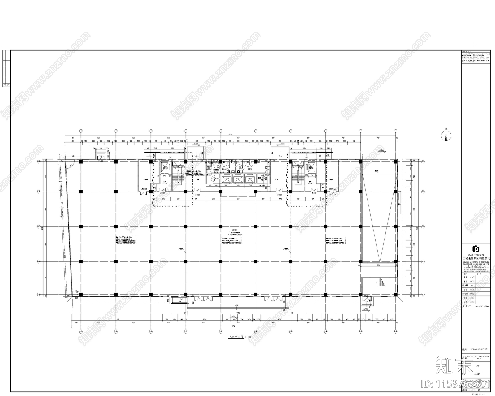 建筑大楼外立面cad施工图下载【ID:1153763601】