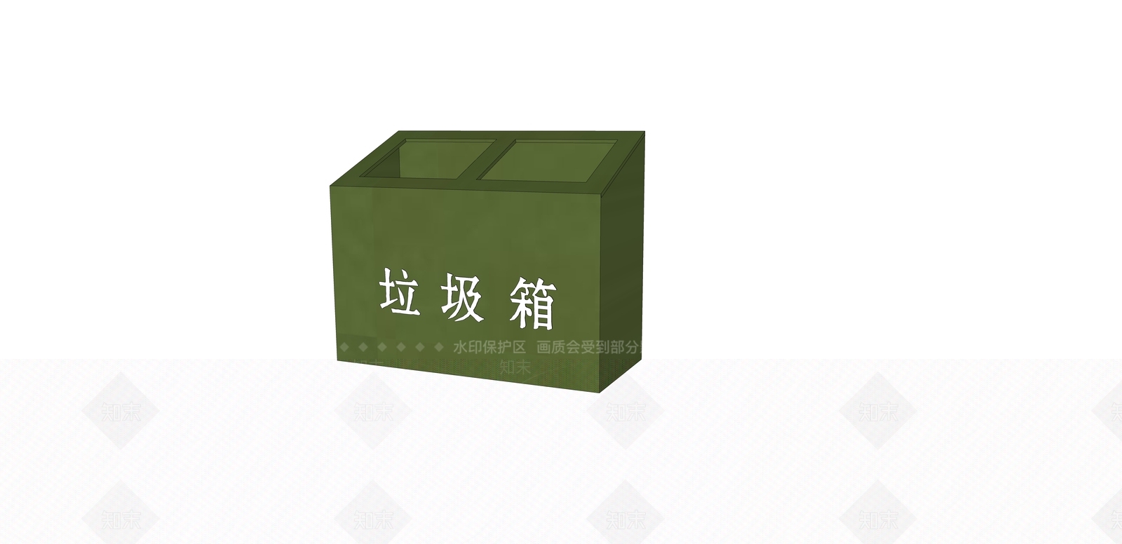现代年代垃圾桶SU模型下载【ID:1153765002】