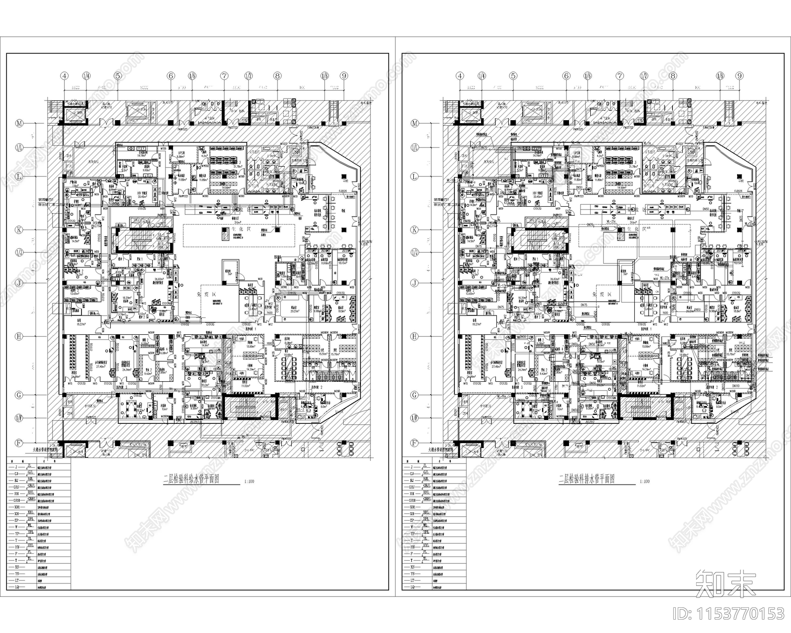 医院建筑大楼给排水全cad施工图下载【ID:1153770153】