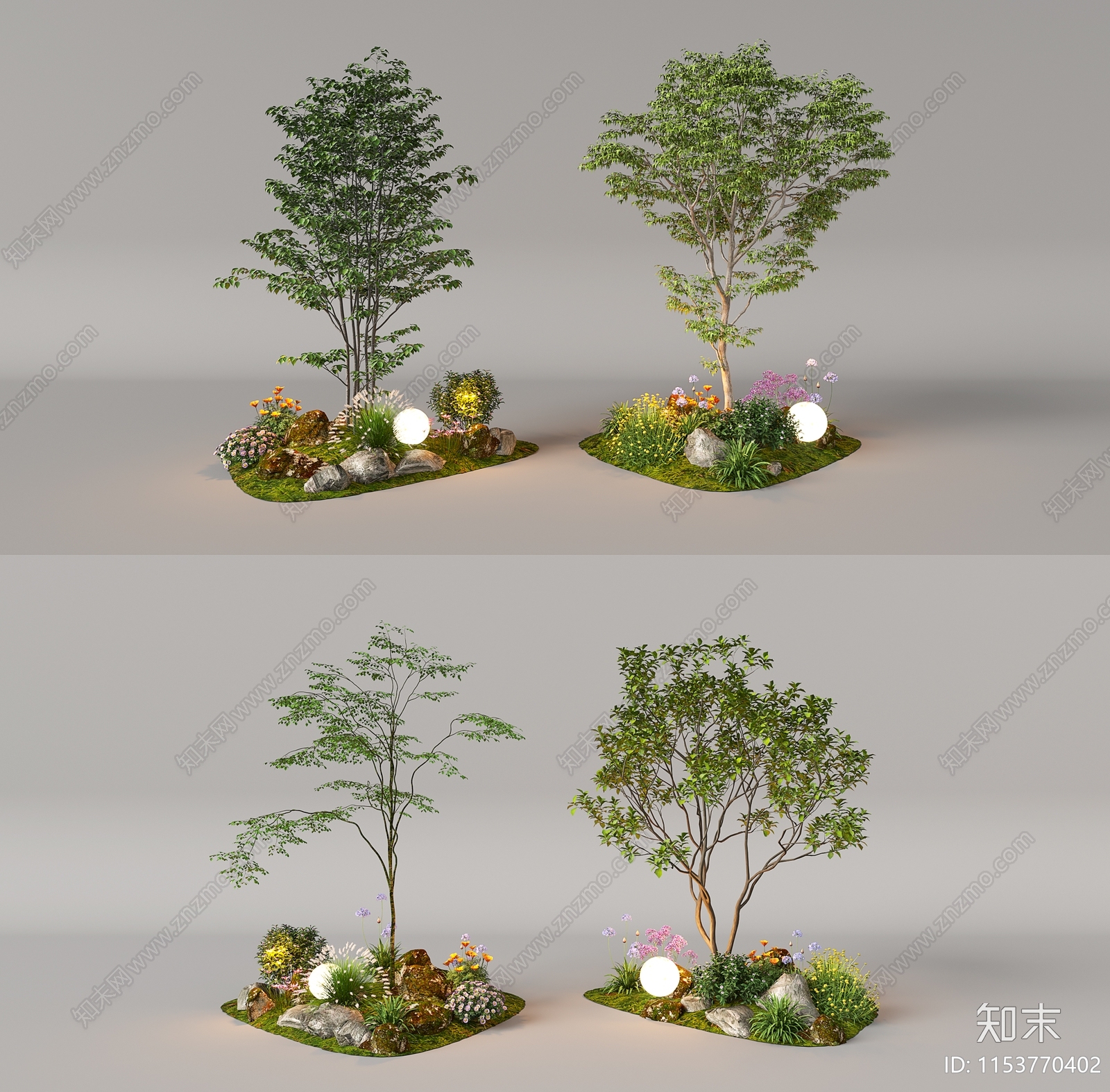 植物堆3D模型下载【ID:1153770402】