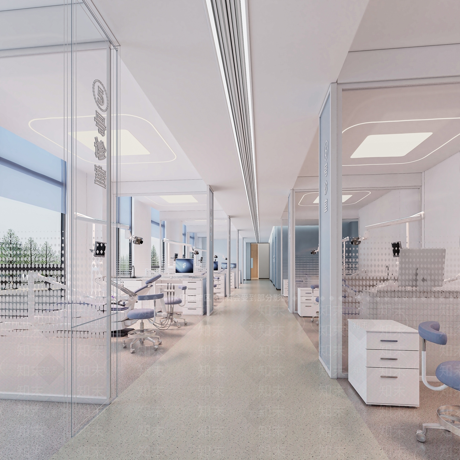 现代牙科医院3D模型下载【ID:1153778879】