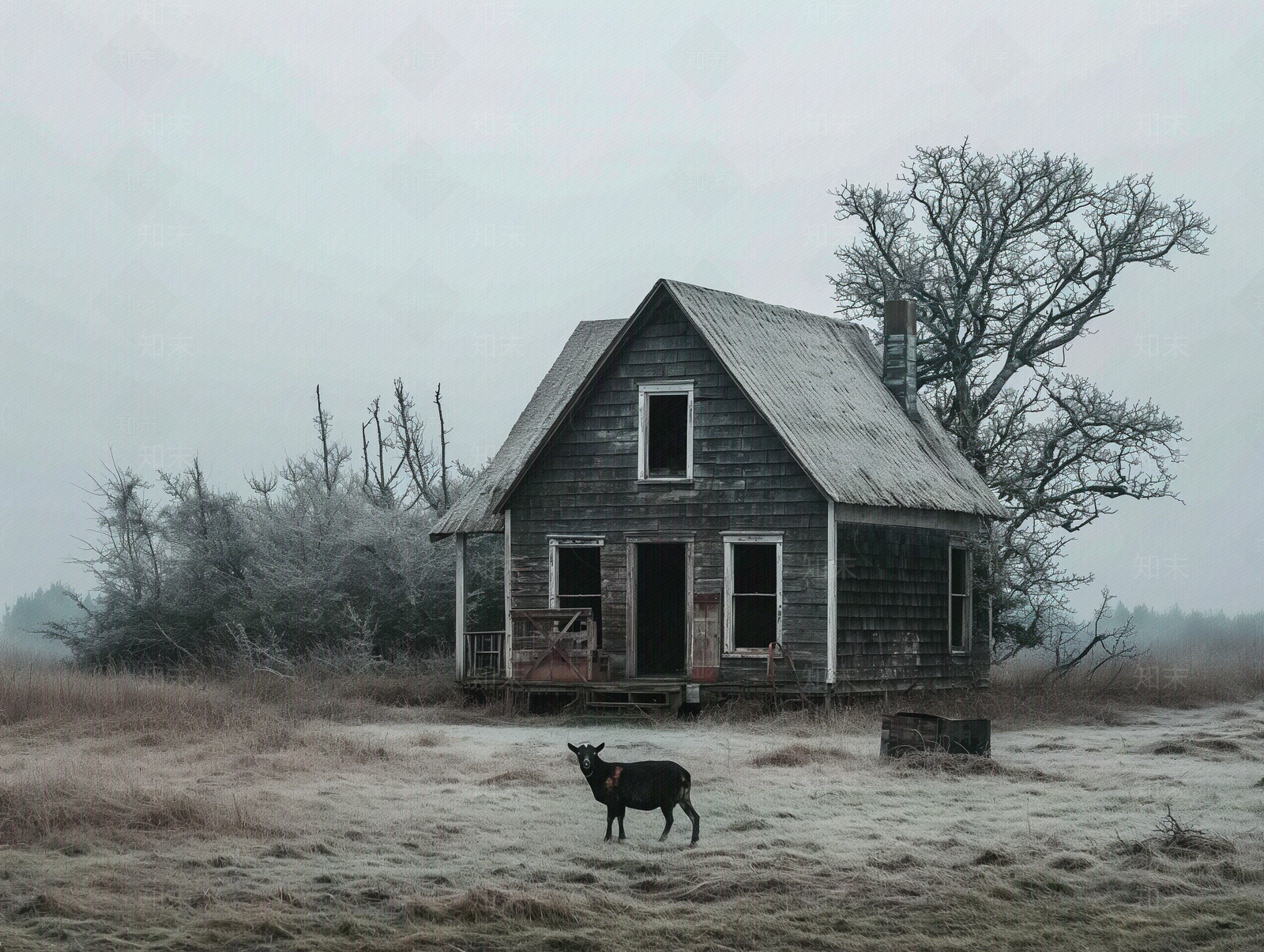 荒野小屋外景贴图下载【ID:1153779834】