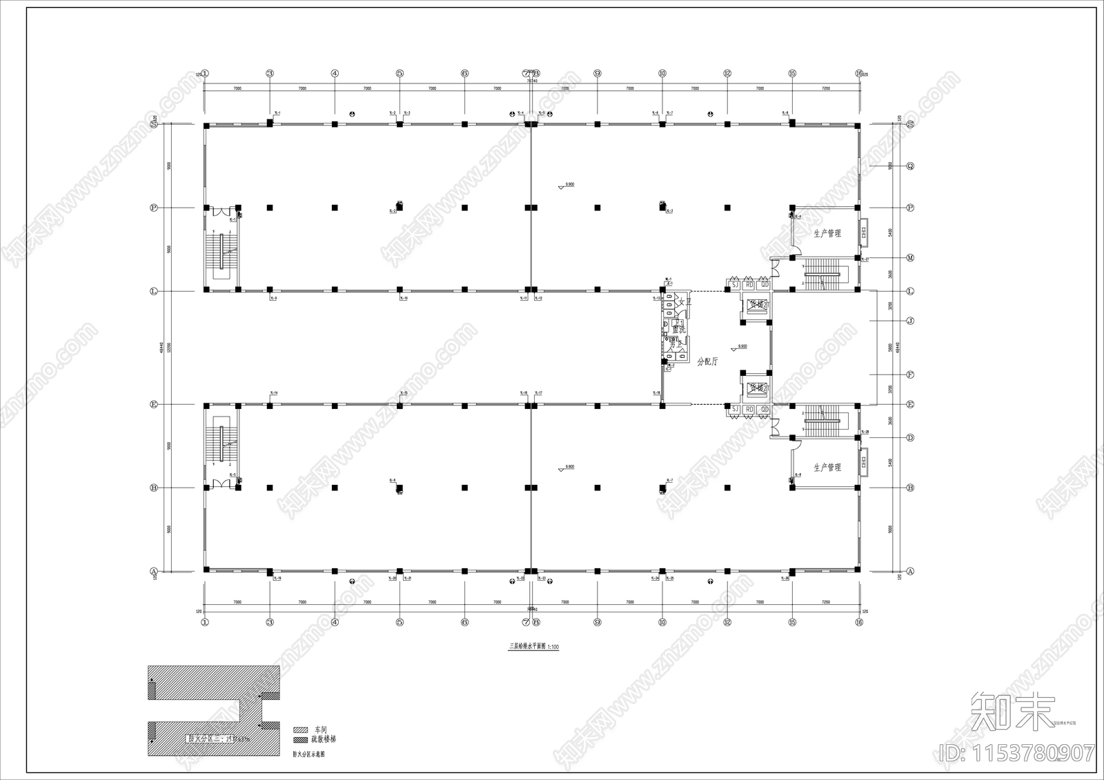 工业园区cad施工图下载【ID:1153780907】