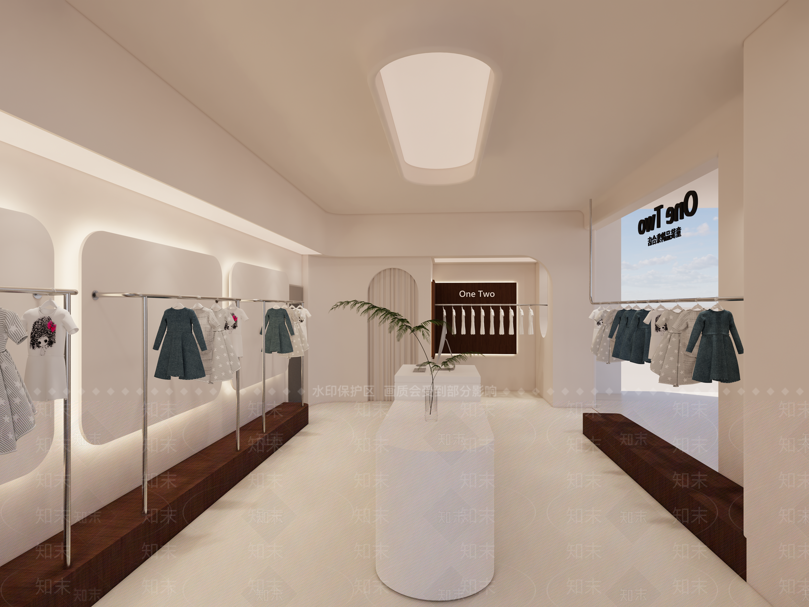 现代童装店SU模型下载【ID:1153913664】