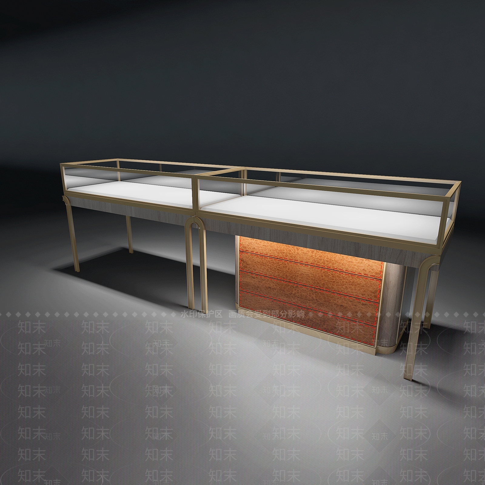 现代展示柜3D模型下载【ID:1153783913】