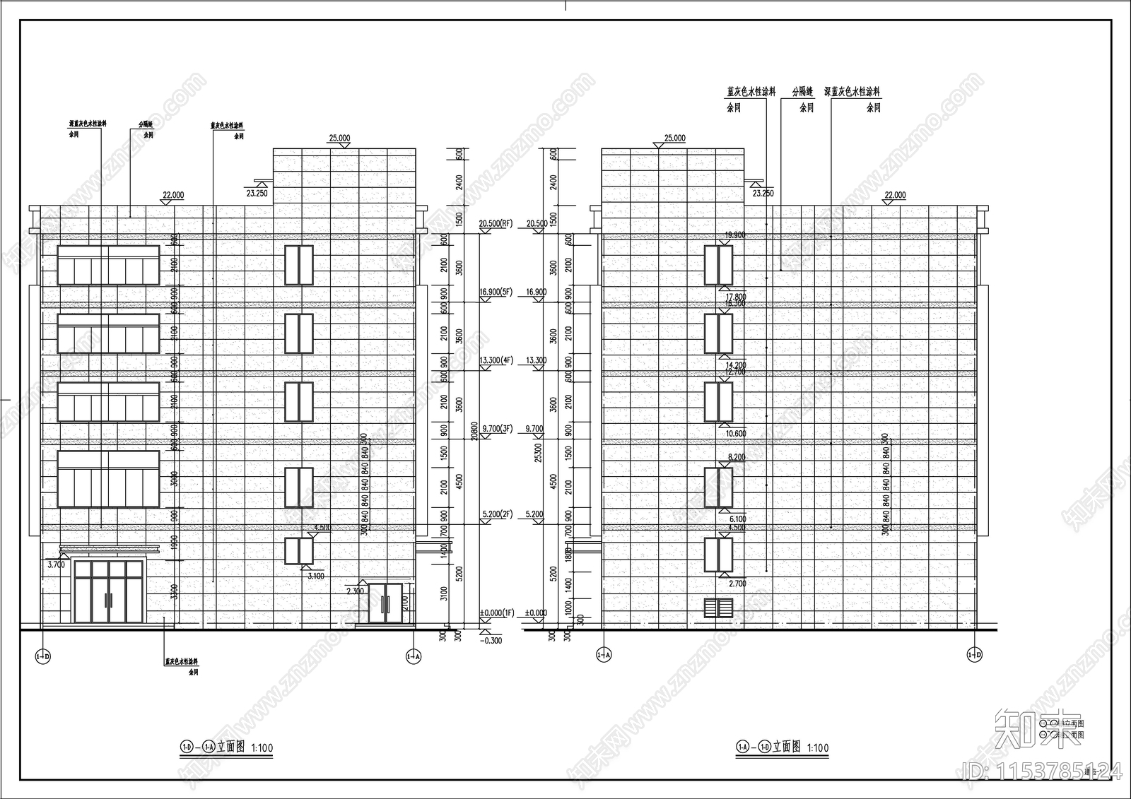 丁类厂房建筑cad施工图下载【ID:1153785124】