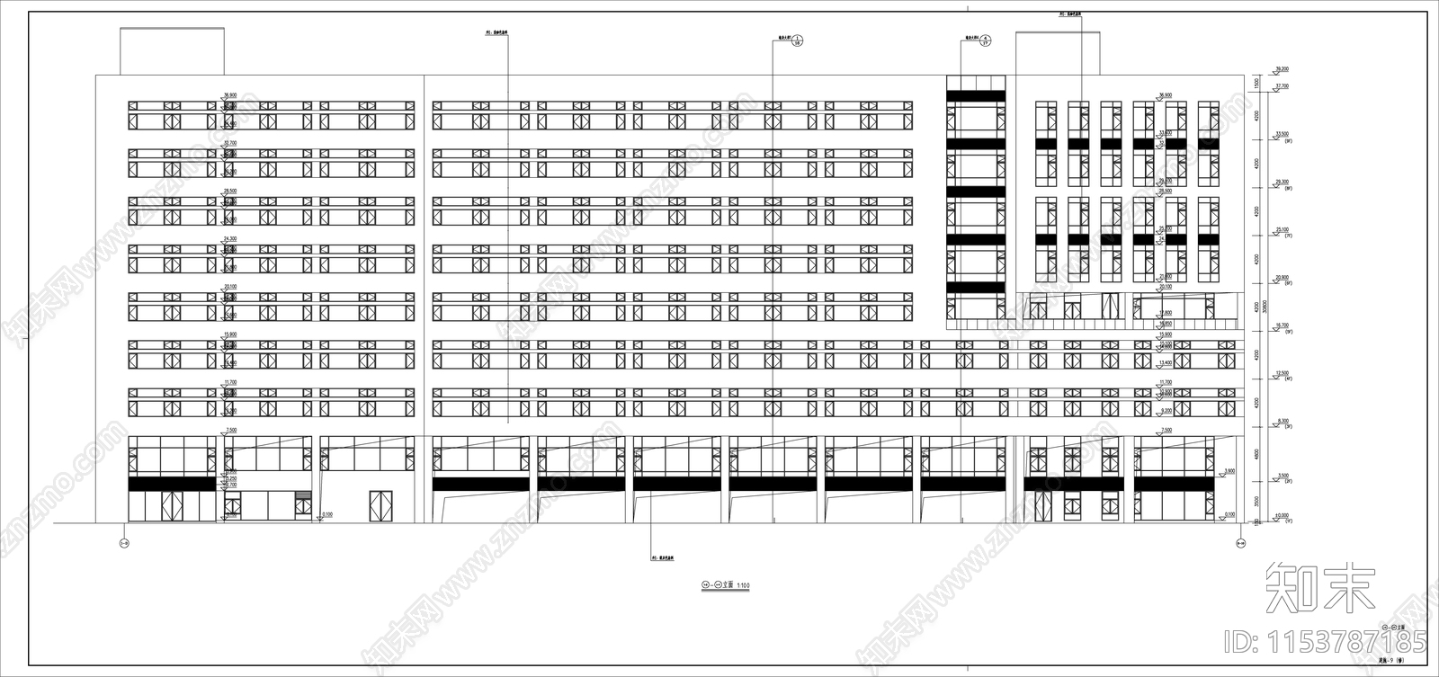 丙类生产厂房建筑cad施工图下载【ID:1153787185】