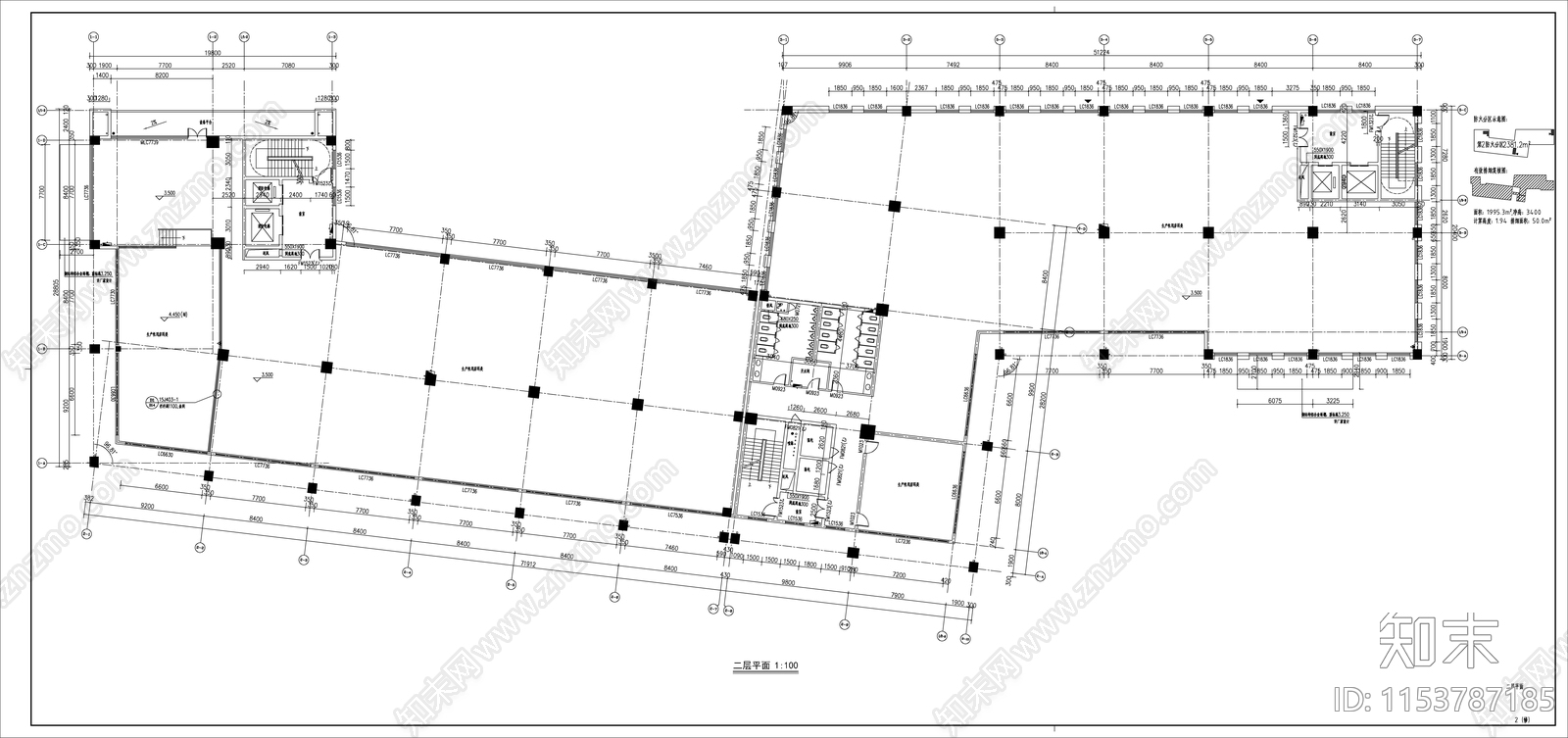 丙类生产厂房建筑cad施工图下载【ID:1153787185】