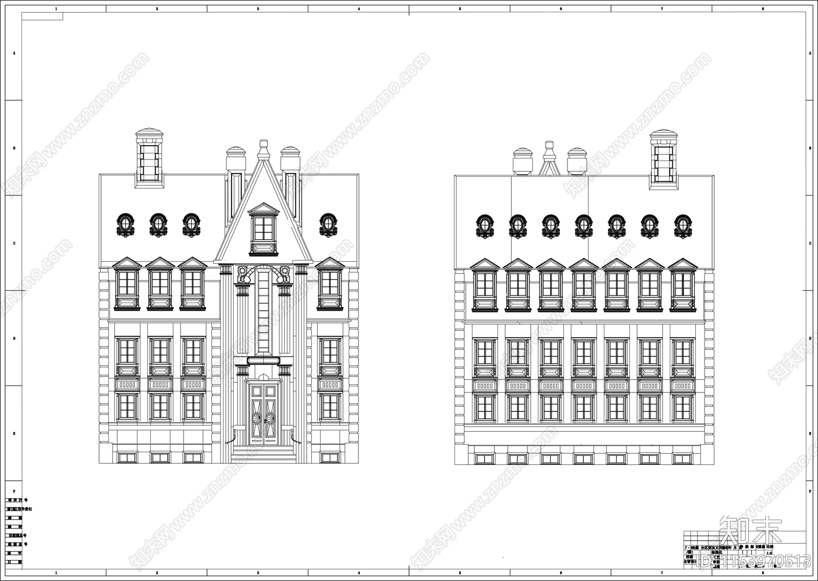 别墅制作图cad施工图下载【ID:1153970513】