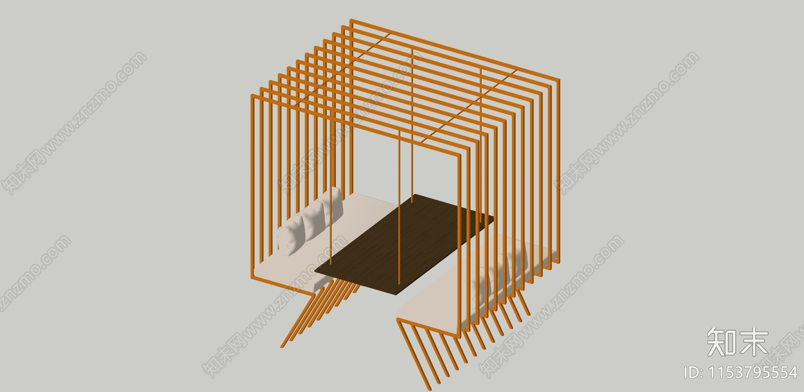 现代户外桌椅SU模型下载【ID:1153795554】