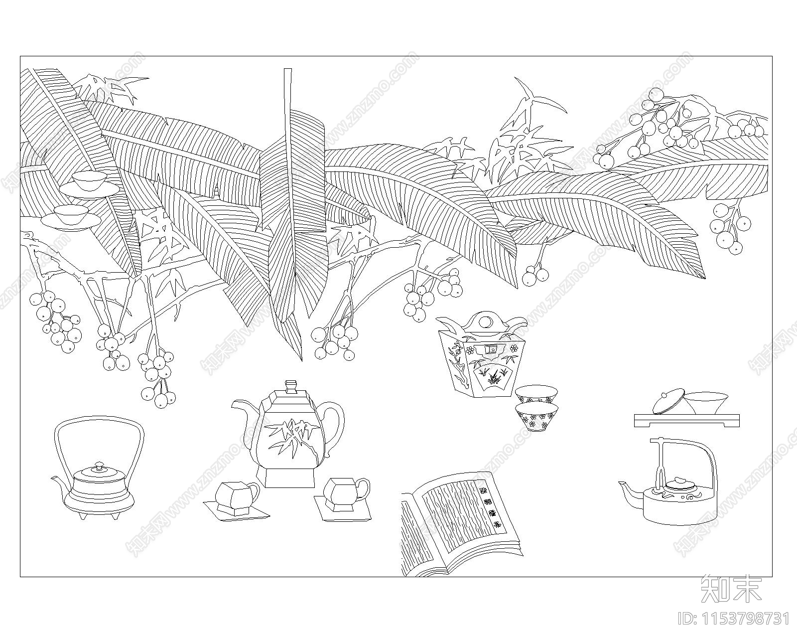 雕刻图案施工图下载【ID:1153798731】