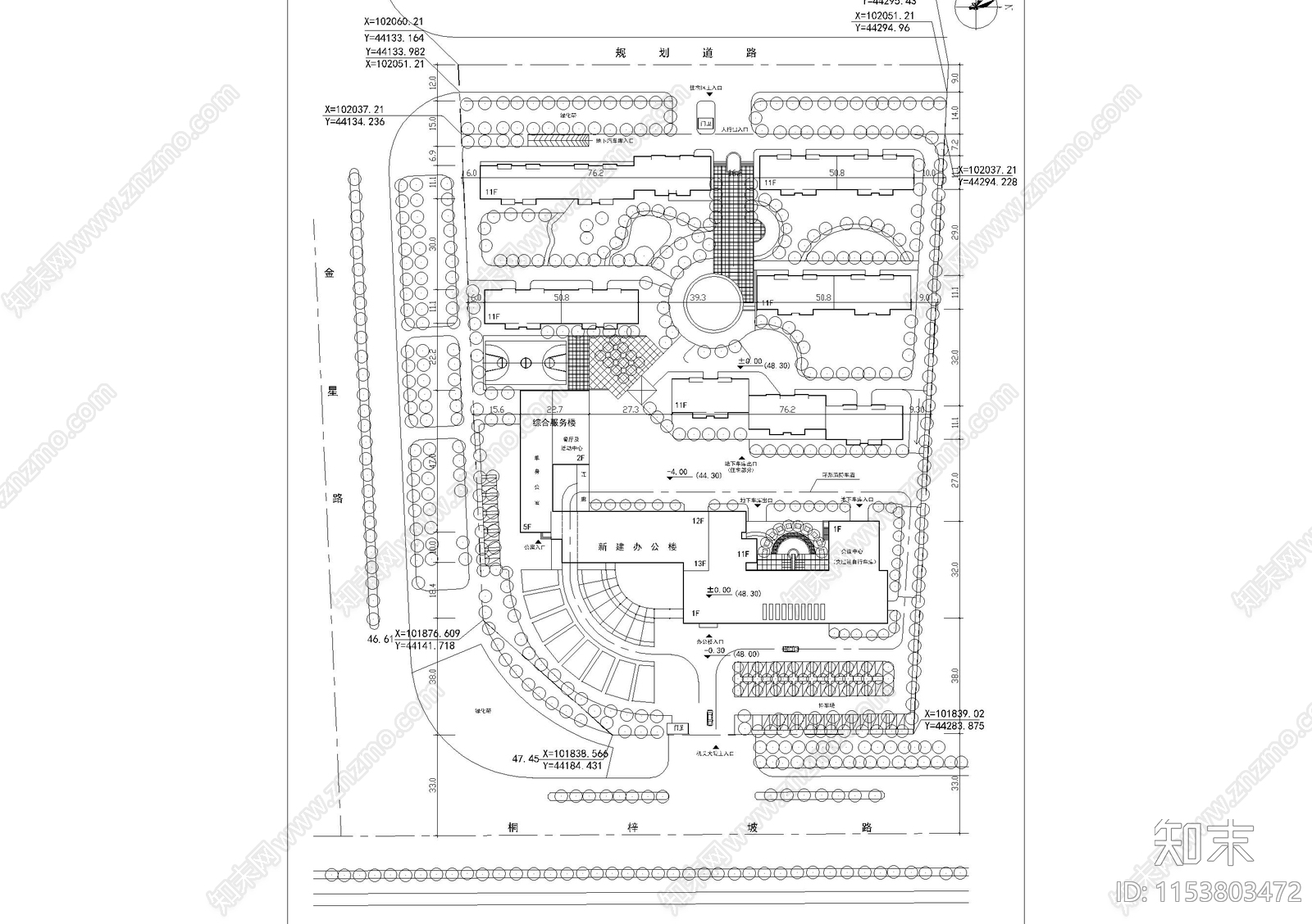 徐州市世纪购物广场方案cad施工图下载【ID:1153803472】