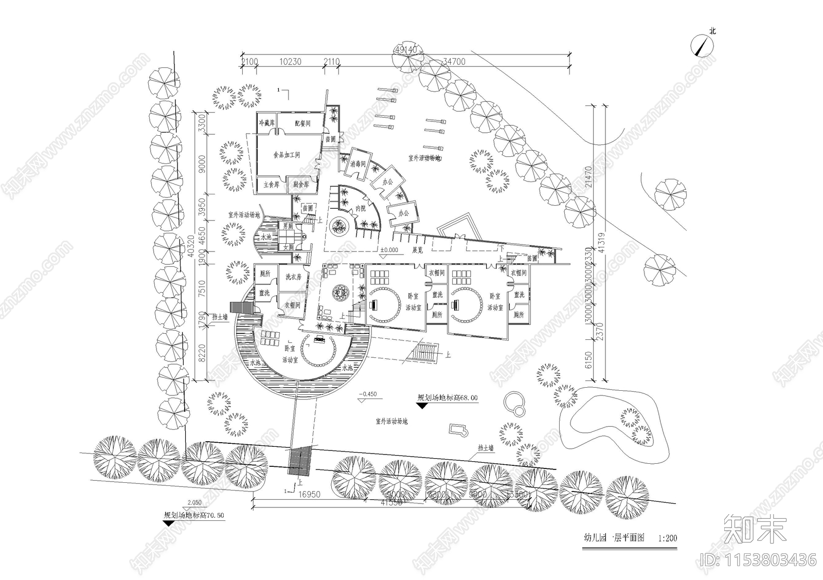 青岛浮新小区A2地块工程报建方案设计cad施工图下载【ID:1153803436】