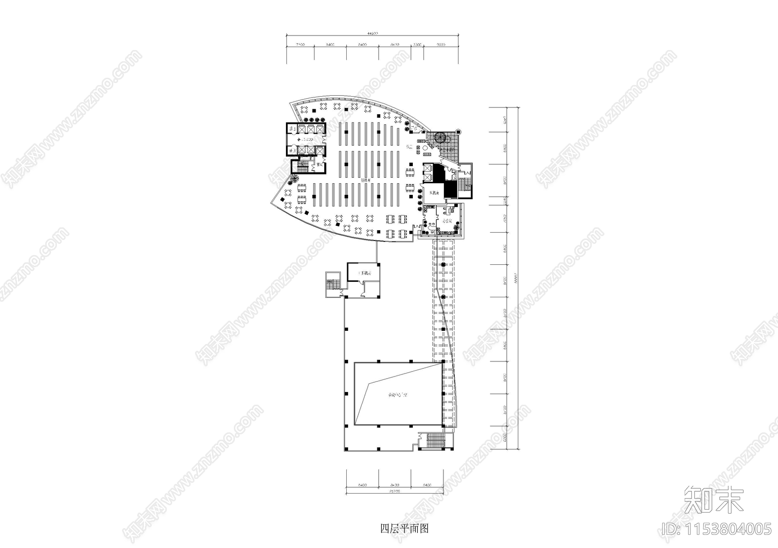 合肥电力公司电网生产调度楼cad施工图下载【ID:1153804005】