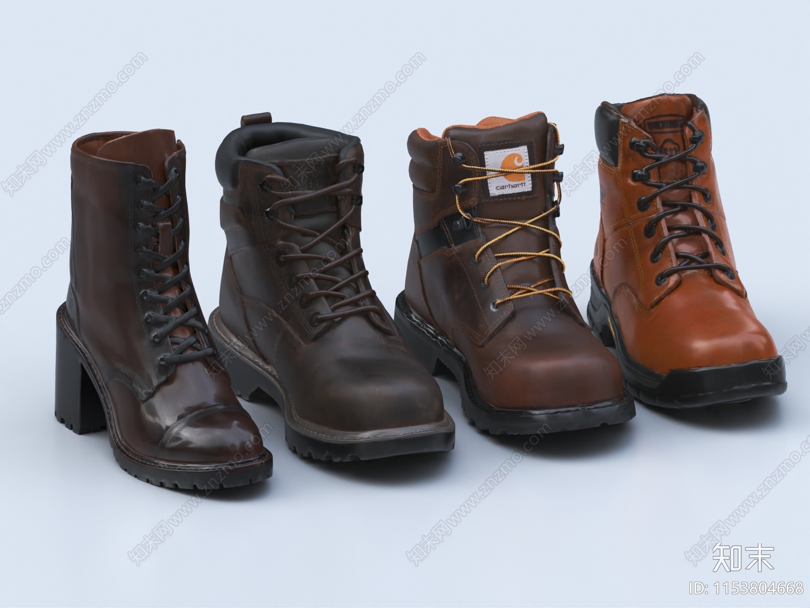 现代皮鞋3D模型下载【ID:1153804668】