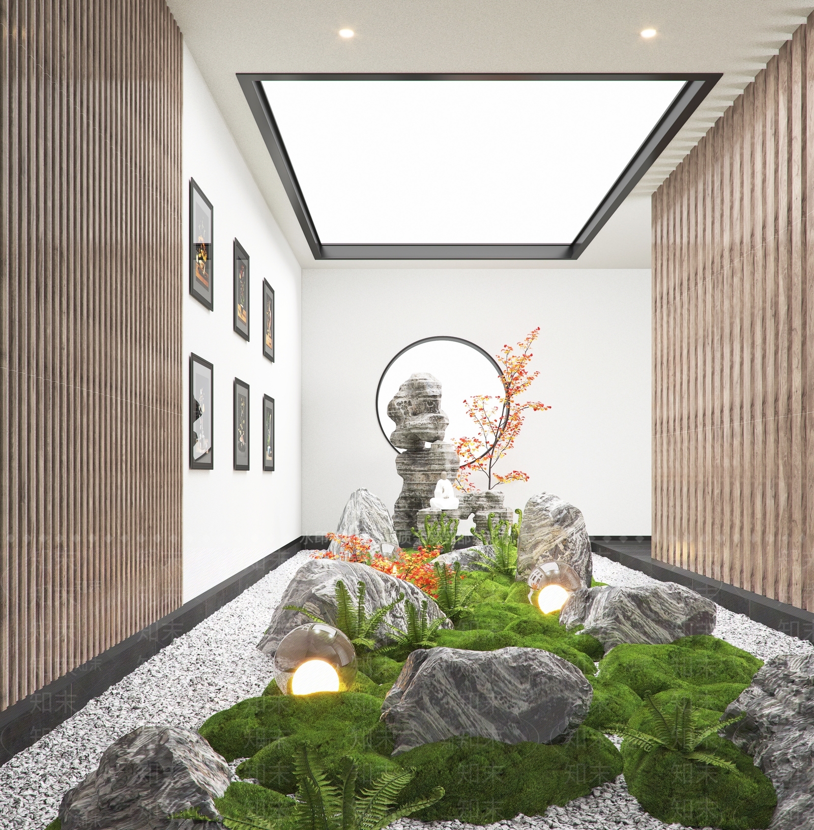 现代植物景观小品3D模型下载【ID:1153805687】