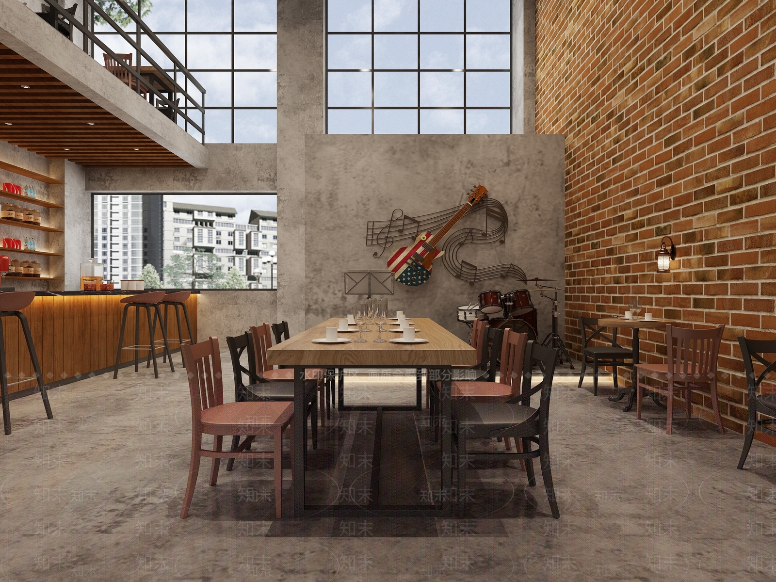 工业风酒吧3D模型下载【ID:1153812645】