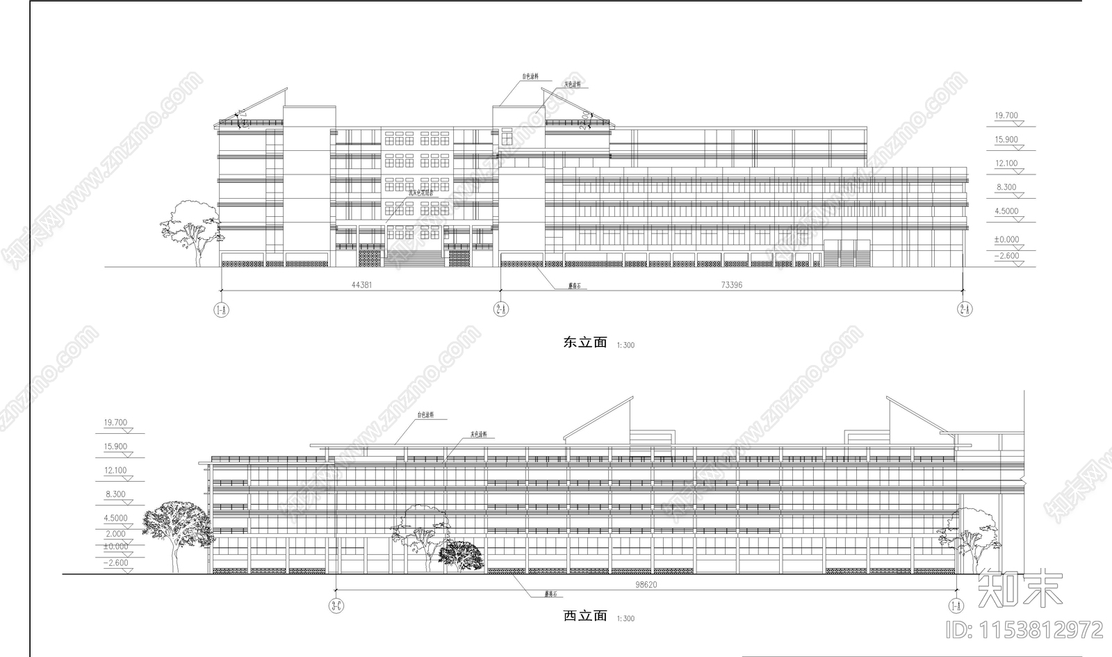 南京中医药大学仙林校区cad施工图下载【ID:1153812972】