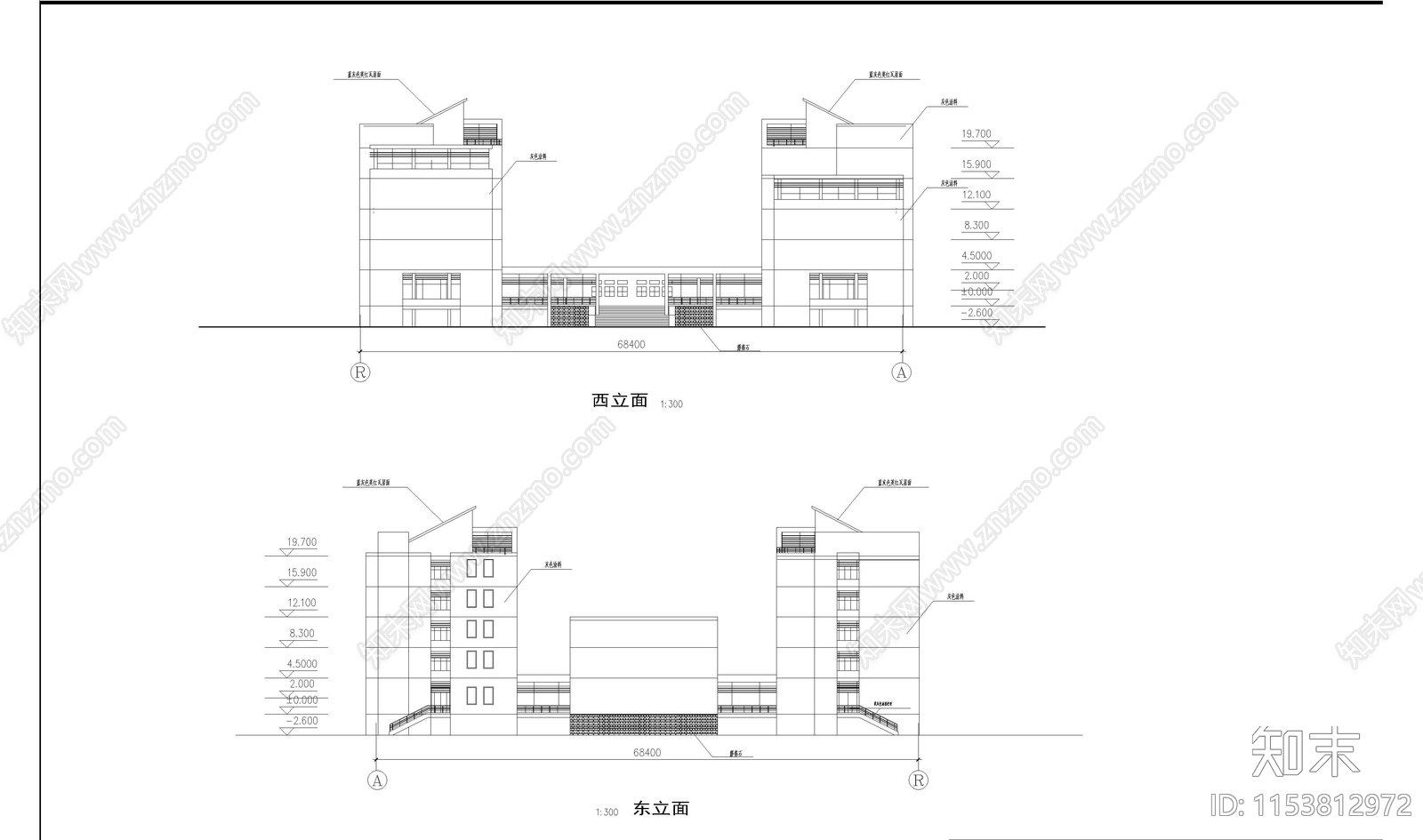 南京中医药大学仙林校区cad施工图下载【ID:1153812972】