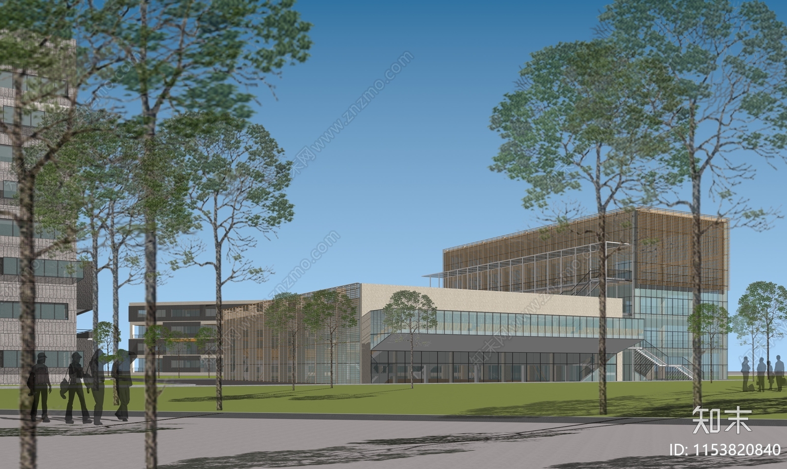 高教园区服装学院方案设计cad施工图下载【ID:1153820840】