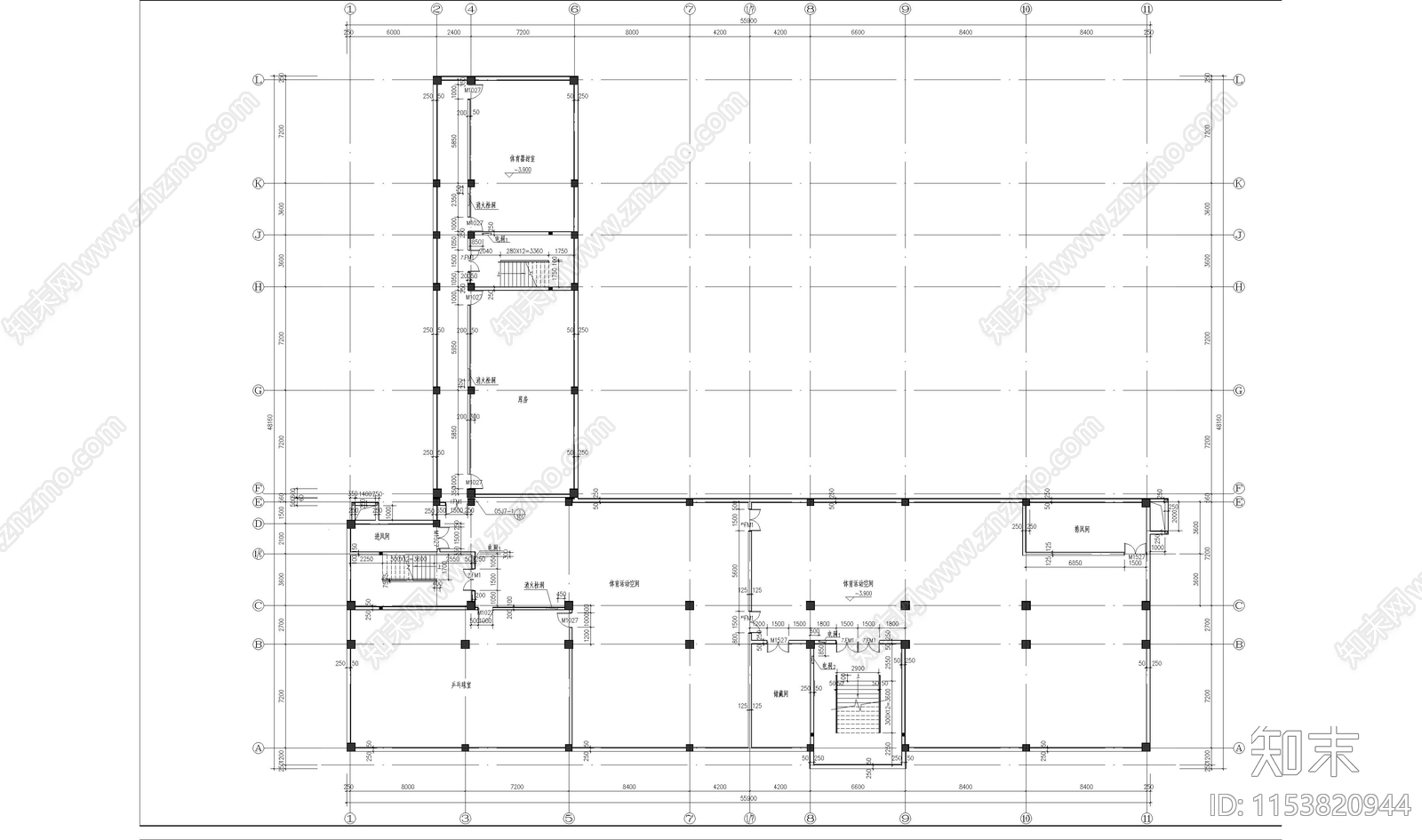 水源街小学设计cad施工图下载【ID:1153820944】