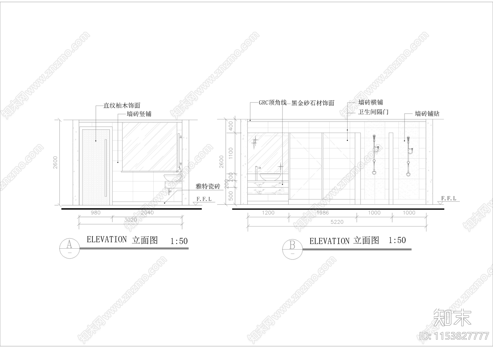 910㎡售楼中心建筑设计cad施工图下载【ID:1153827777】