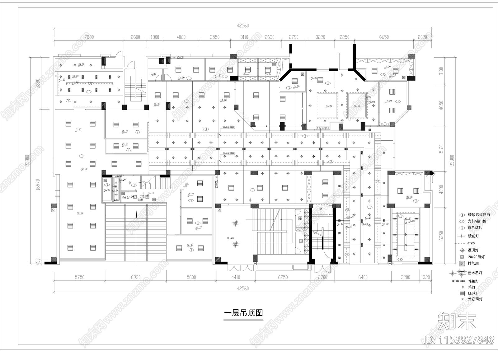 1160㎡银行建筑设计cad施工图下载【ID:1153827846】