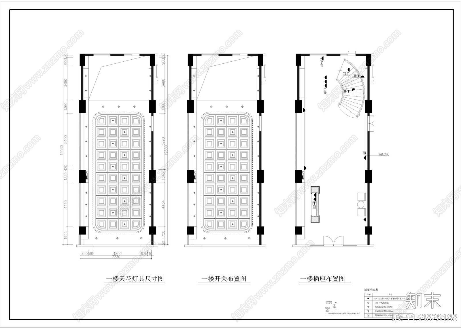 1980㎡KTVcad施工图下载【ID:1153828188】