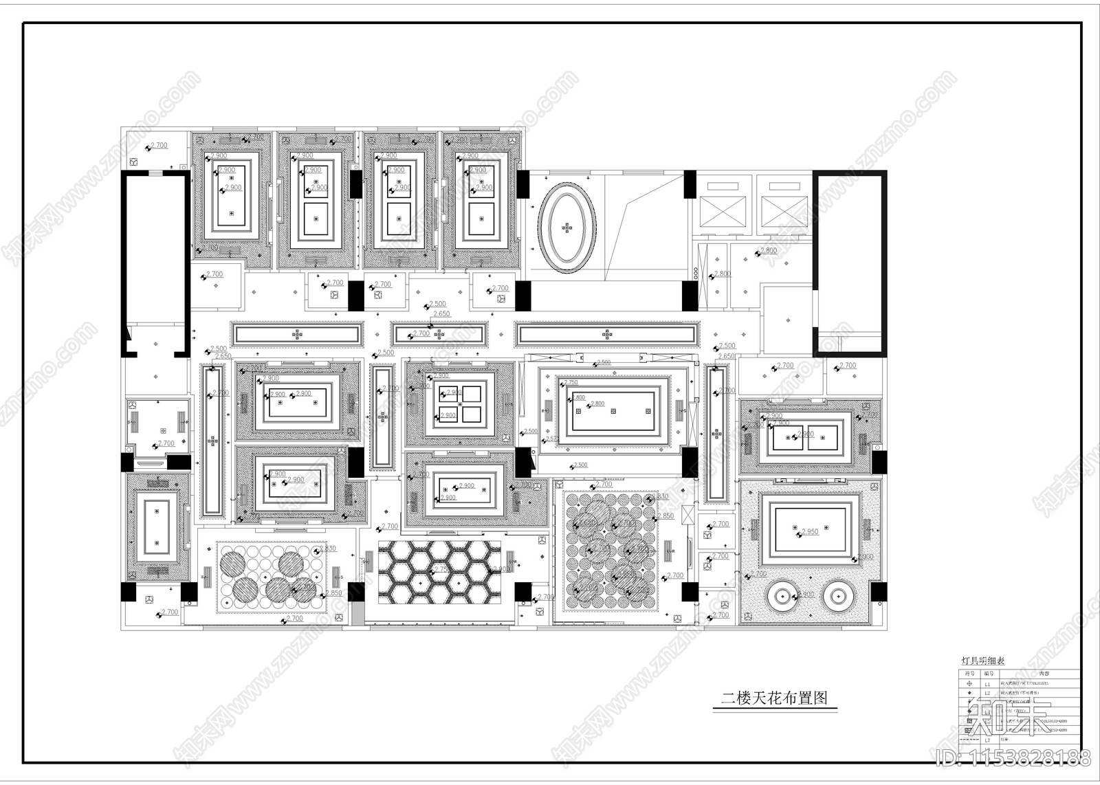 1980㎡KTVcad施工图下载【ID:1153828188】