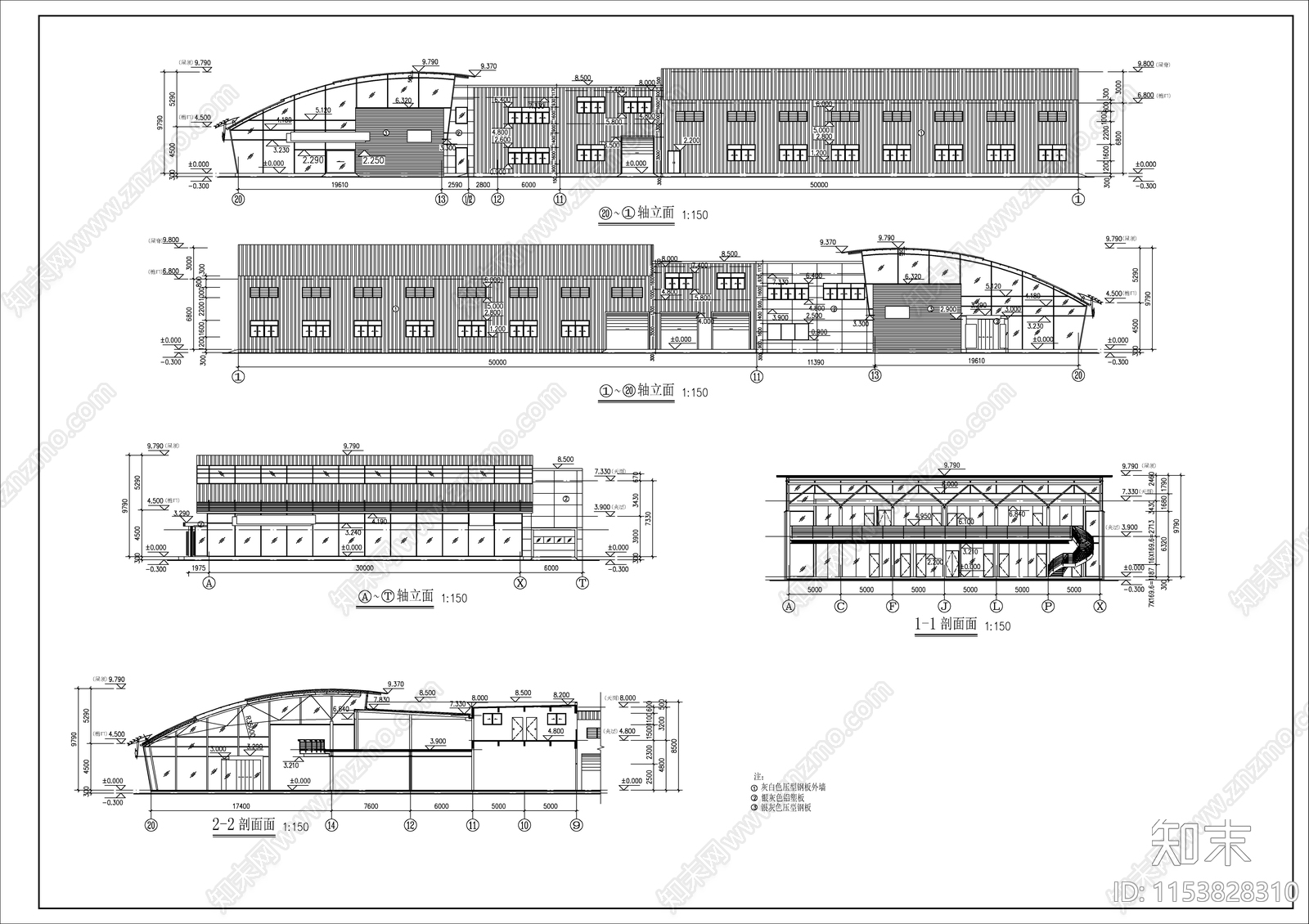 某地4S店建筑cad施工图下载【ID:1153828310】