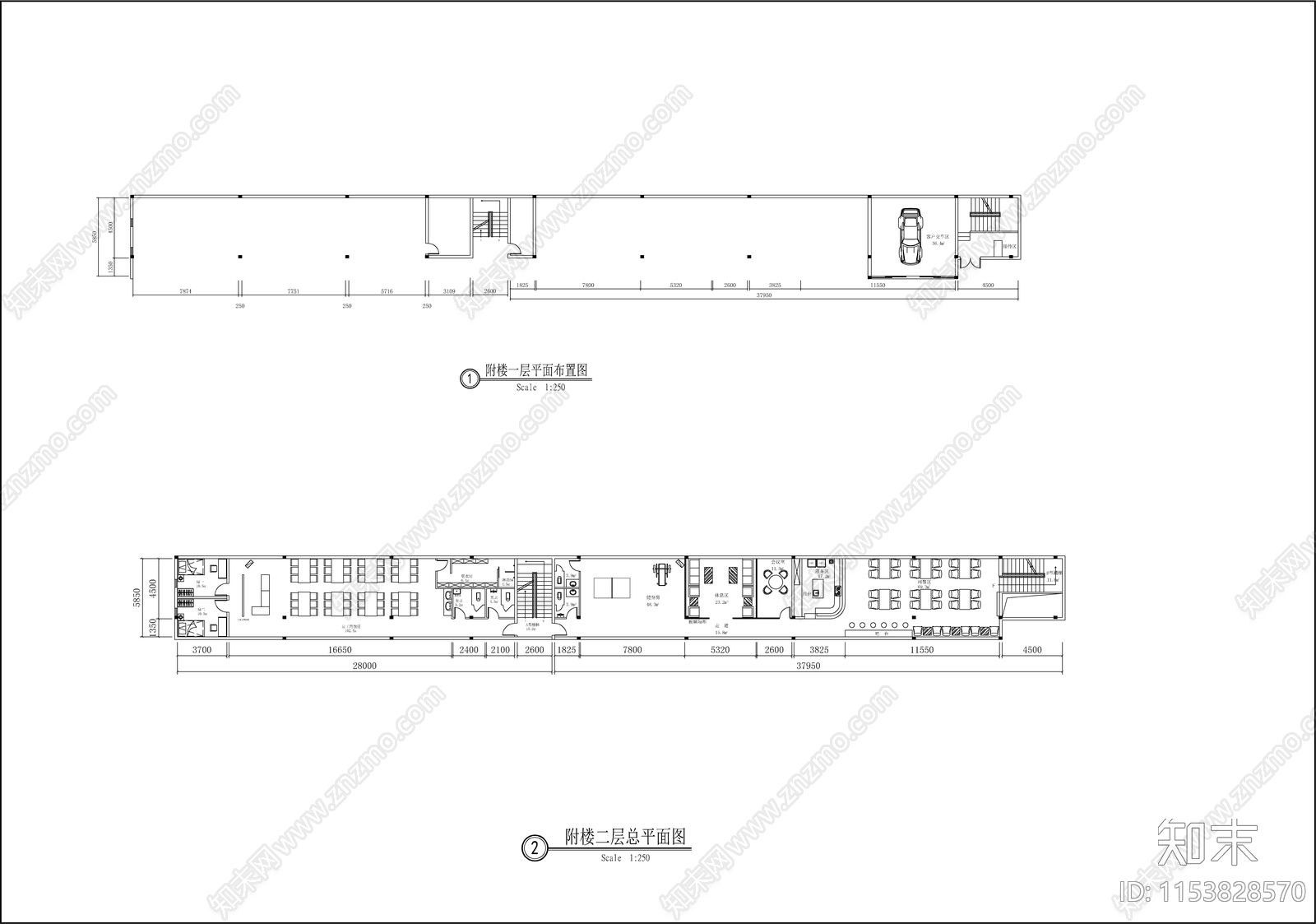 捷达4S店建筑cad施工图下载【ID:1153828570】