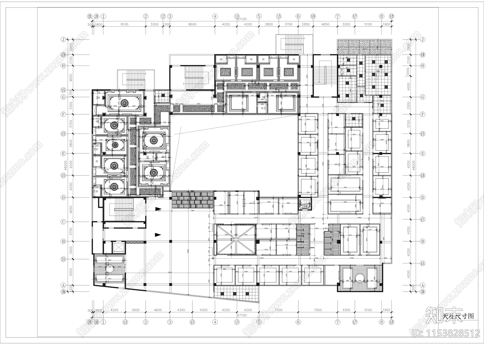 2630㎡KTV建筑cad施工图下载【ID:1153828512】