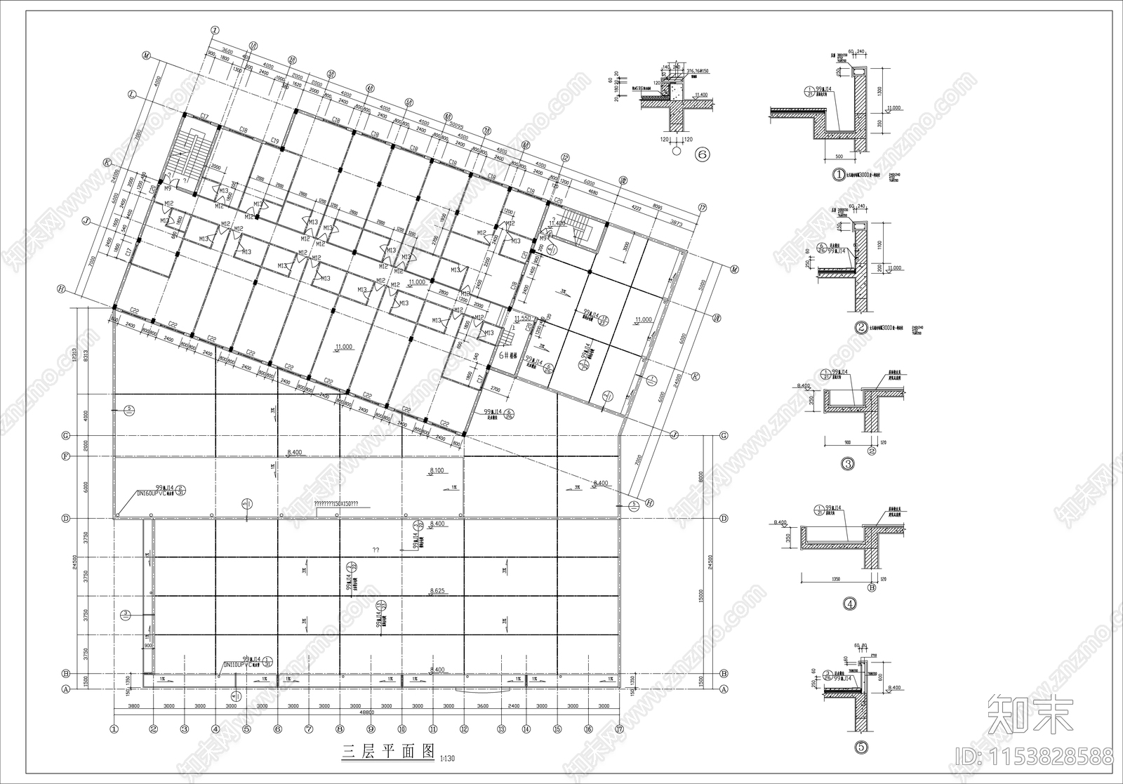 某特4S店建筑cad施工图下载【ID:1153828588】