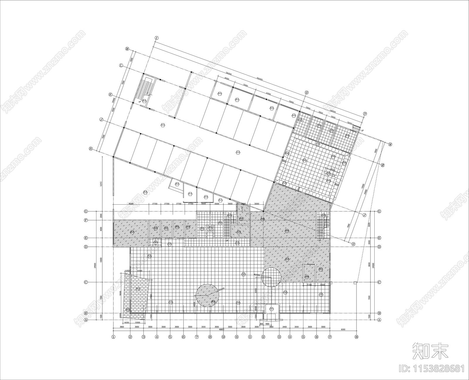 某特4S店展销厅建筑cad施工图下载【ID:1153828681】