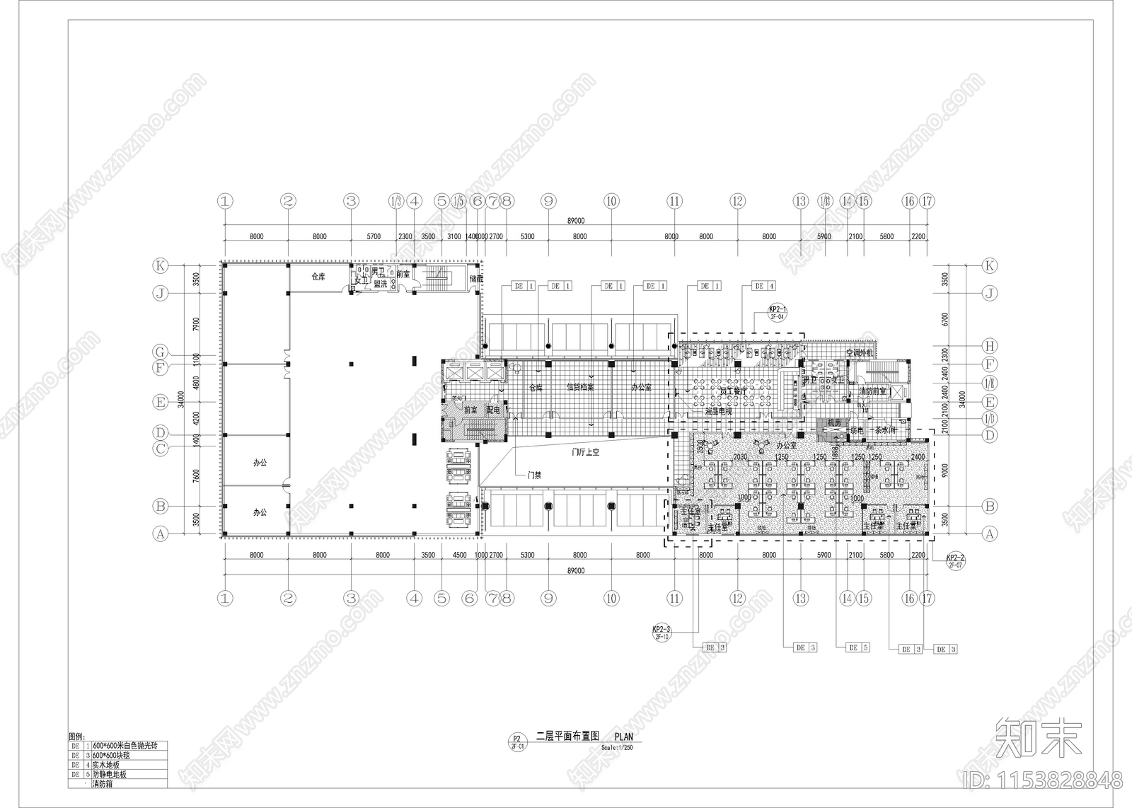 9200㎡银行建筑cad施工图下载【ID:1153828848】