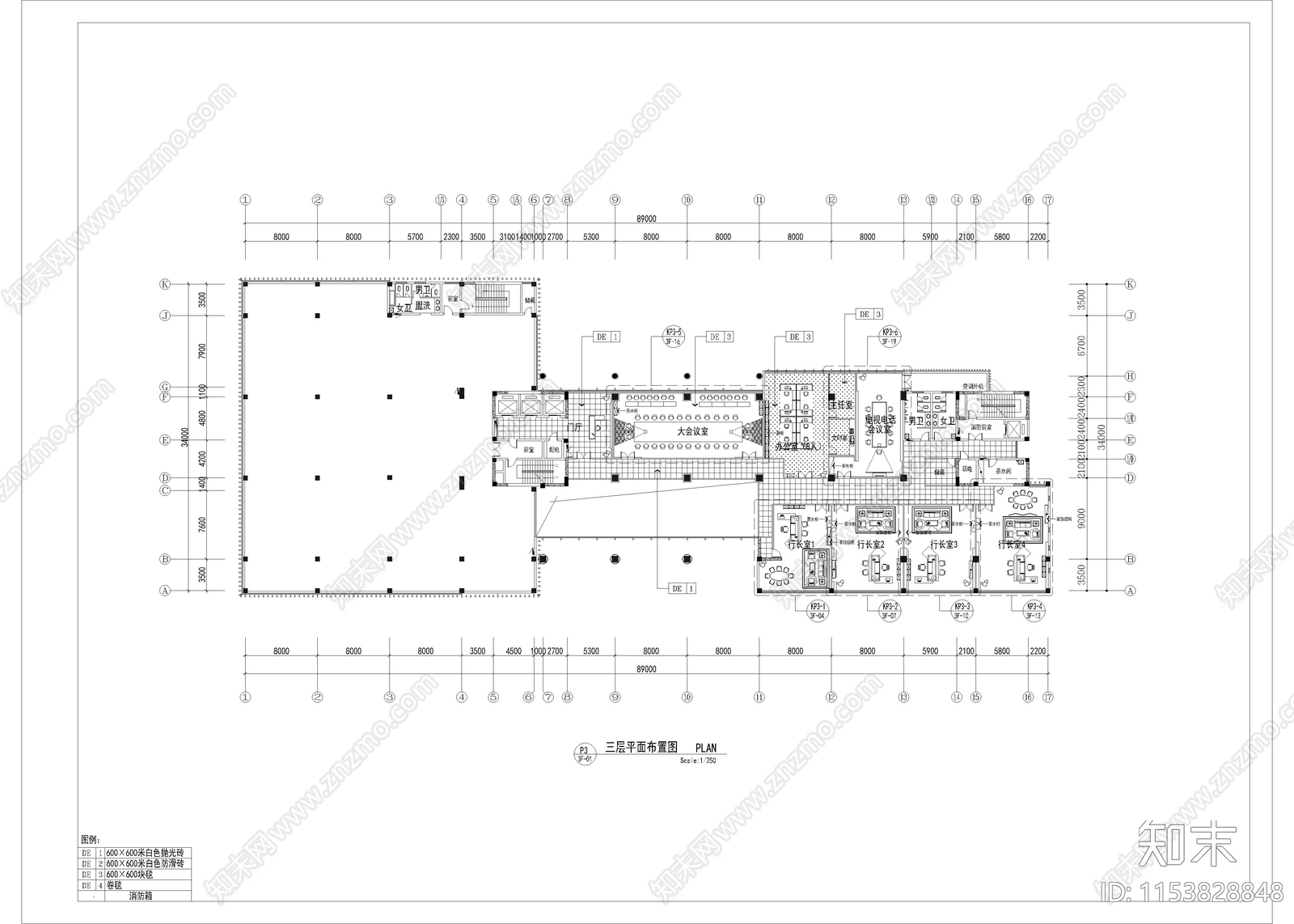 9200㎡银行建筑cad施工图下载【ID:1153828848】