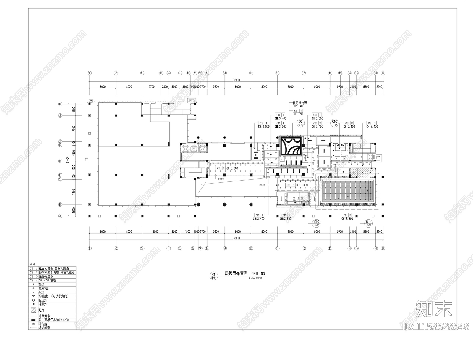 9200㎡银行建筑cad施工图下载【ID:1153828848】