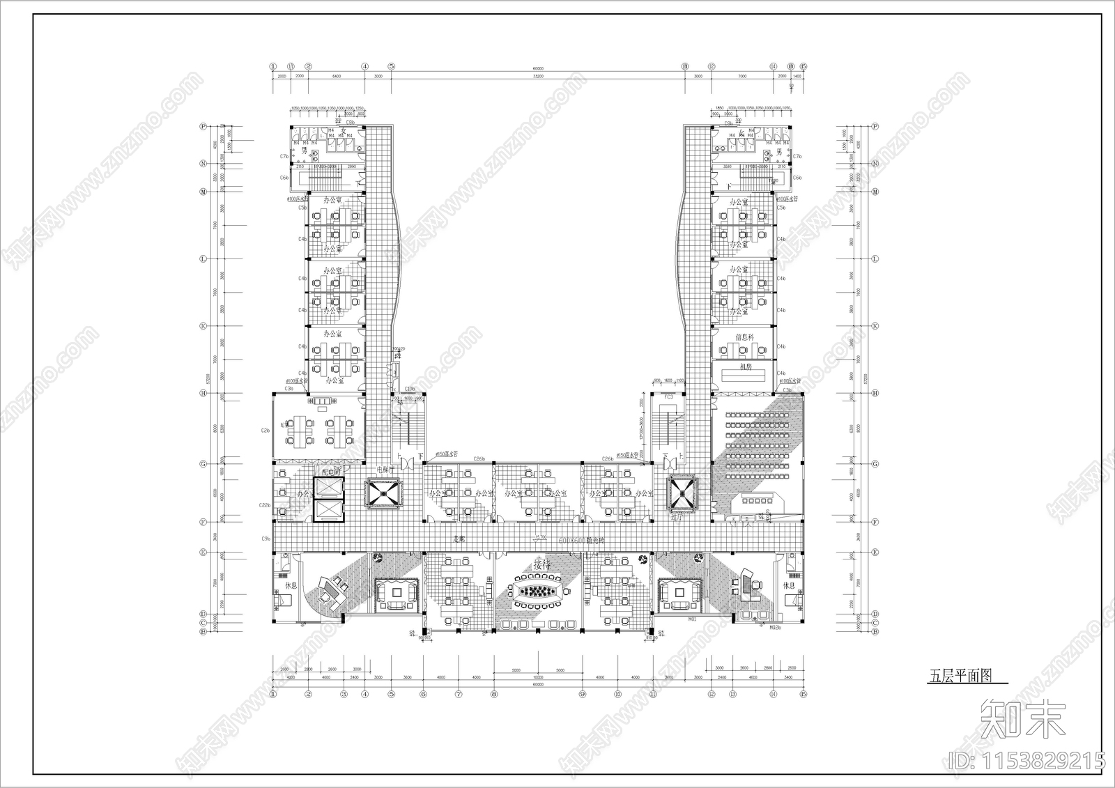 22400㎡三甲医院室内cad施工图下载【ID:1153829215】