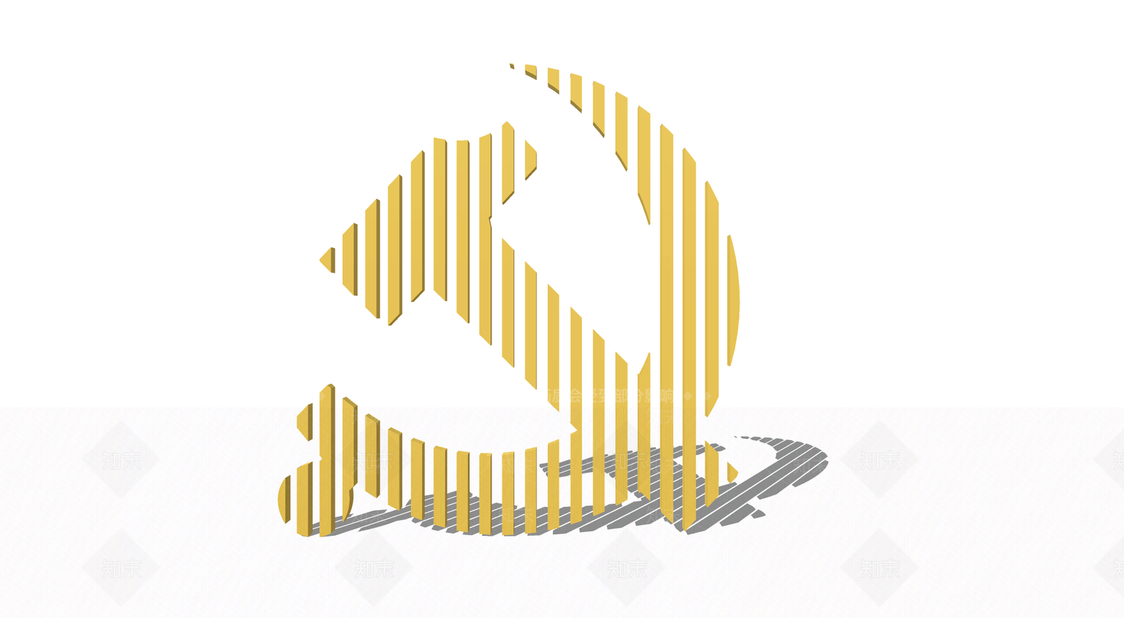 现代格栅党徽SU模型下载【ID:1153833499】